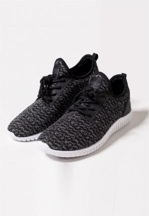 Urban Classics Knitted Light Runner Shoe black/grey/white 