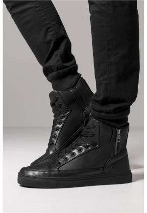 Urban Classics Zipper High Top Shoe black 