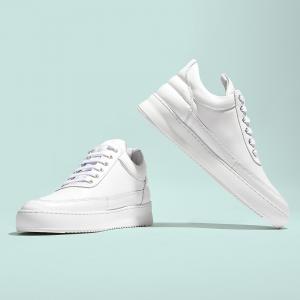 Filling Pieces Low Top Ripple Lane Nappa All White 25121721855PFH #1 small