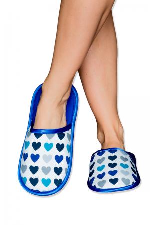 Dámske modro-biele papuče Frozen Heart #1 small