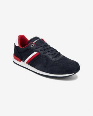Tommy Hilfiger Iconic Material Mix Runner Tenisky Modrá #1 small