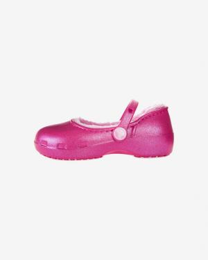 Crocs Karin Fuzz Lined Clog Baleríny detské Ružová