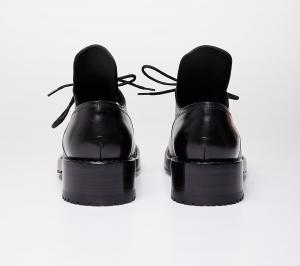 Raf Simons Laced Up Shoe Men Black Cow Leather #2 small