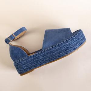 Modré dámske sandále na platforme Ponera - Obuv #2 small