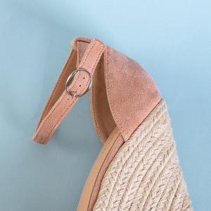 Ružové dámske klinové sandále Faina - topánky #3 small