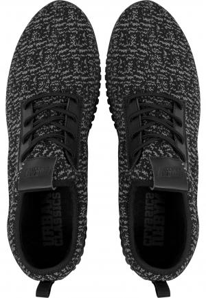 Urban Classics Knitted Light Runner Shoe black/grey/black #3 small