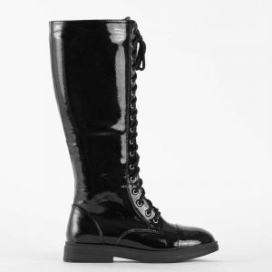 Čierne lakované čižmy Tristessa - topánky #2 small