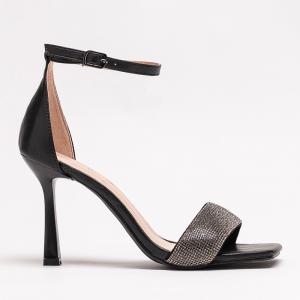 Čierne dámske sandále na ihličke Enedi - Obuv #2 small