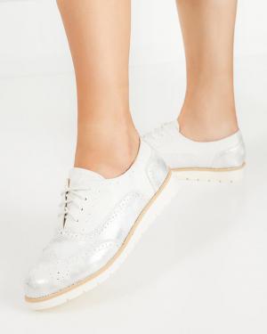 Dámske biele šnurovacie topánky Isdiohra - Obuv #2 small