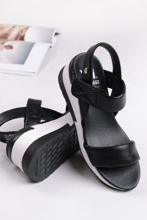 Čierno-biele platformové sandále 44872 #1 small