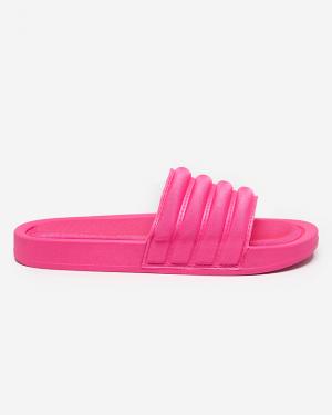 Dámske pruhované sandále vo fuchsiovej farbe Lenira - Obuv #1 small