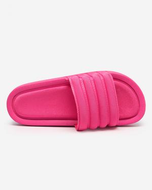 Dámske pruhované sandále vo fuchsiovej farbe Lenira - Obuv #2 small