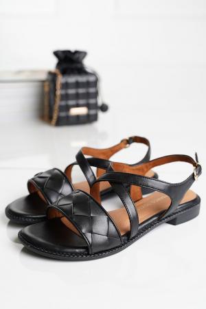 Čierne nízke sandále 2-28105 #1 small