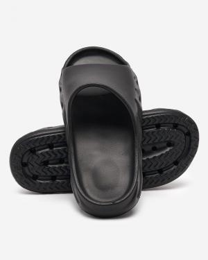 Klasické dámske čierne gumené papuče Derika - Obuv #2 small