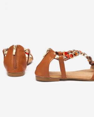 Camel dámske sandále s ozdobným opaskom Hasiro - Topánky #2 small