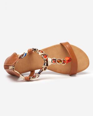 Camel dámske sandále s ozdobným opaskom Hasiro - Topánky #3 small