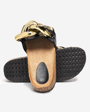 Dámske čierne papuče so zdobením Sofig-Footwear #3 small