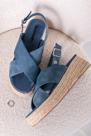 Modré platformové sandále 170775 #1 small