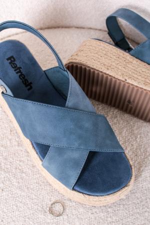 Modré platformové sandále 170775 #2 small
