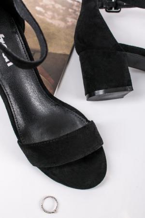 Čierne sandále na hrubom podpätku 170789 #2 small