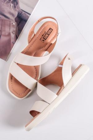 Biele kožené sandále Calella #1 small