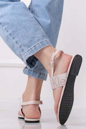 Smotanové nízke sandále Flat Sandal Toepost Webbing #3 small