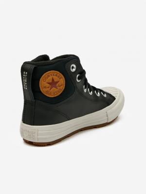 Converse Chuck Taylor All Star Berkshire Boot Leather Tenisky dětské Čierna #1 small