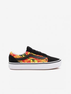 Vans Flame Camo ComfyCush Old Skool Tenisky dětské Čierna