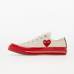Converse x Comme des Garcons PLAY Chuck Taylor 70 Low Top Red Sole White