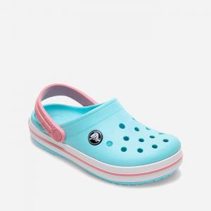 Crocs Crocband Kids Clog 207006 ICE BLUE/WHITE #2 small