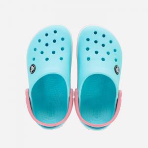 Crocs Crocband Kids Clog 207006 ICE BLUE/WHITE #3 small