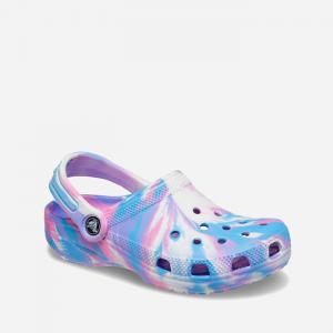 Crocs Classic Marbled Kids Clog 207464 WHITE/PINK #2 small