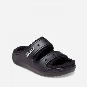 Crocs Classic Cozzy Sandal 207446 BLACK/BLACK #2 small
