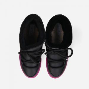 Dámska obuv Inuikii celokožený klin 70203-90 čierno-ružový #3 small