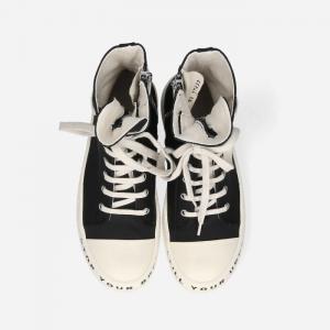 Pánska bežecká obuv Rick Owens DRKSHDW tkané topánky tenisky DU01C6800 MUEP8 čierna / mlieko / mlieko #3 small