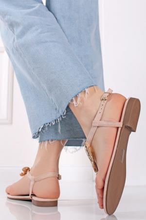 Béžové nízke sandále s kamienkami Lizzy #1 small