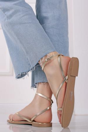 Zlaté nízke sandále Evante #1 small